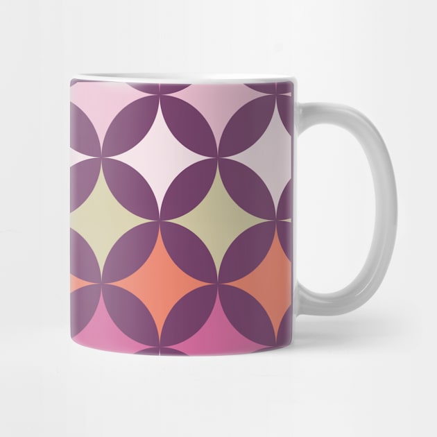 Geometric Pattern: Circle Nested: Orchid by Red Wolf